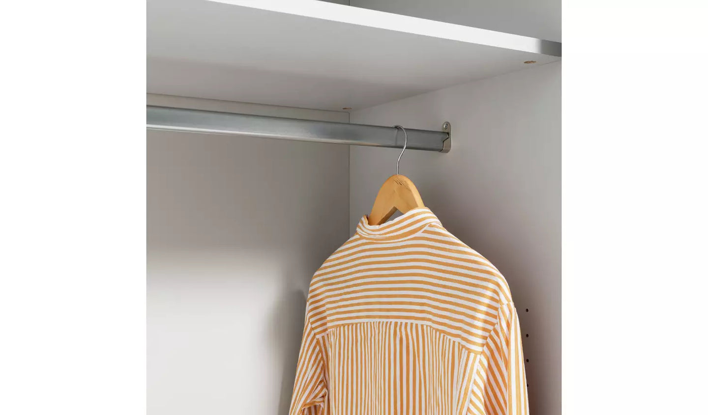 Habitat Holsted XL Mirrored Sliding Wardrobe - White